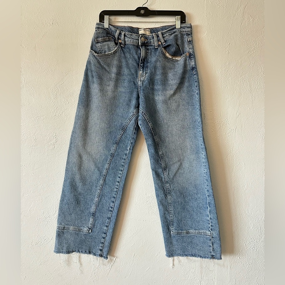 We the free free people Risk Taker Mid-Rise Straight-Leg Jeans - Picture 2 of 7